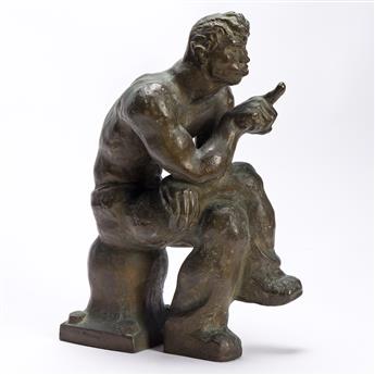 LOUIS SLOBODKIN (1903 - 1975) The Thinker.